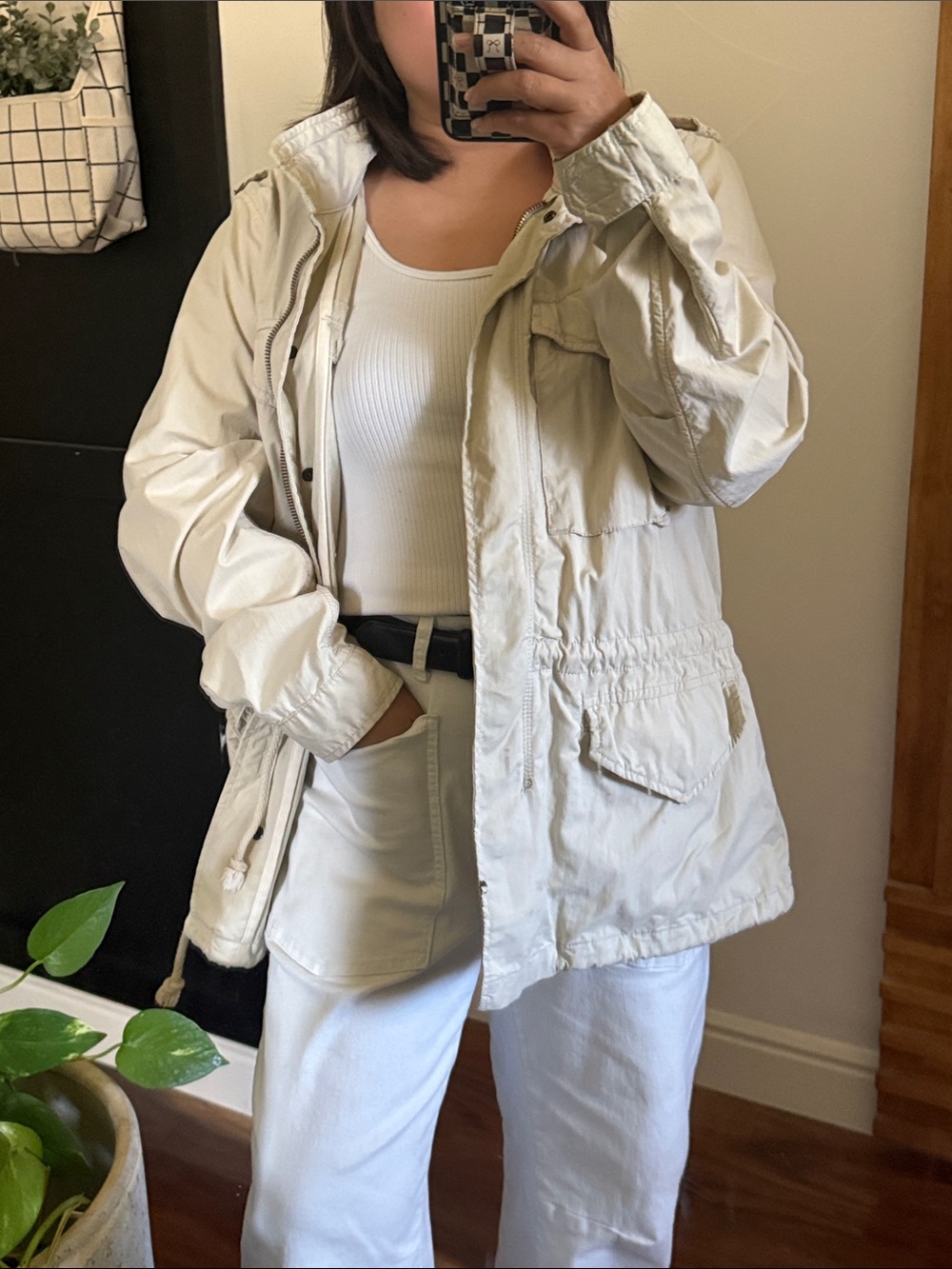 Denim & Supply by Ralph Lauren M65 Parka Field Jacket Beige Size L rare